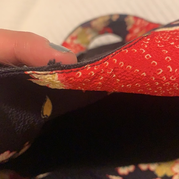 vintage handbag with Japanese inner lining - Picture 7 of 9